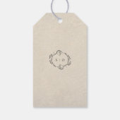 Trouwerij Favoriet Minimalistische Tag Cadeaulabel (Achterkant)