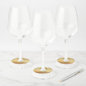 Trouwerij Gouden Bloem Marker Wijn Glas Labels (Set)