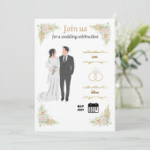 trouwerij kaart (Staand voorkant)