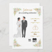 trouwerij kaart (Voorkant / Achterkant)