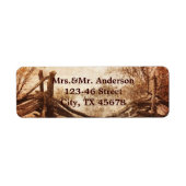 trouwerij met een trouwe western boerderij etiket (Voorkant)