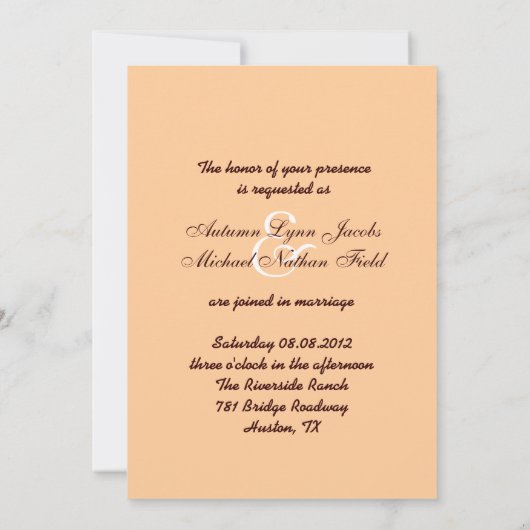 trouwerij met een trouwe western boerderij kaart (Achterkant)