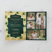 Trouwerij met QR-code en veren van groene pauw uit (Binnen)