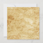 Trouwerij met vintage gotische skeletsleutel save the date (Achterkant)