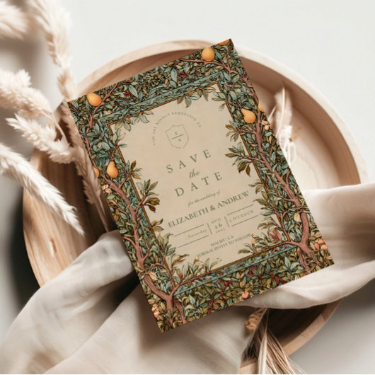 Trouwerij met Vintage Orchard Botanicals Save The Date