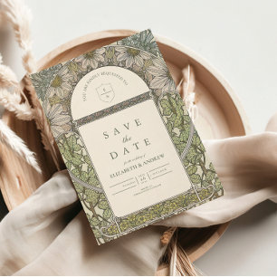 Trouwerij met vintage tuinhal save the date