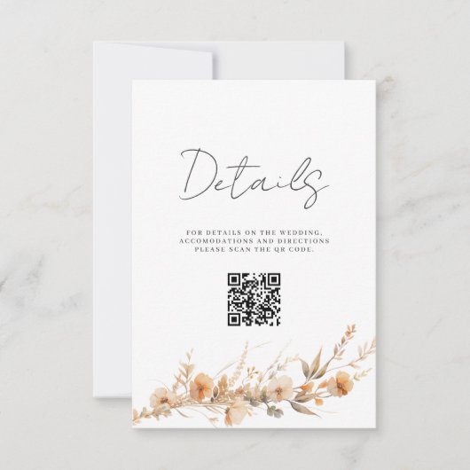 Trouwerij QR-code Detail Bijlage Kaart (Voorkant)