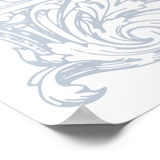 Trouwerij Wijnstokken Frame Bruiloft Welkom Poster (Hoek)