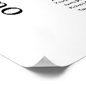 Trouwerij zitplaatskaart bord 7 Tafels Poster (Hoek)