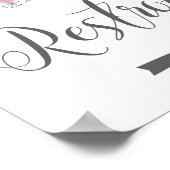 Trouwerijbordje. Pijlrichting rechts. Poster (Hoek)