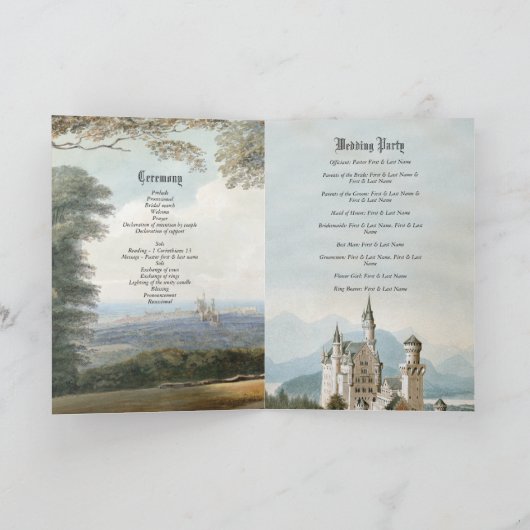 Trouwerijprogramma Sprookjeskasteel Huwelijksvoltr Programma (Binnen)