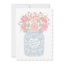 Trouwerinvitatie in kanten weckpot stijl