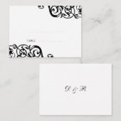 Trouwescort zitkaart custom print elegant plaatskaartje (Voorkant / Achterkant)