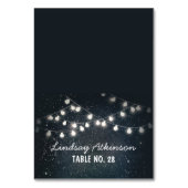 Trouwescortkaarten Sterrennacht String Lights Kaart (Voorkant)