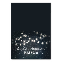 Trouwescortkaarten Sterrennacht String Lights Kaart