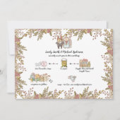 Trouwfantasieën: met de hand getekende tijdlijn kaart (Voorkant)