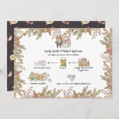 Trouwfantasieën: met de hand getekende tijdlijn kaart (Voorkant / Achterkant)