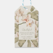 Trouwfavor Botanische Tuin Bedankt Cadeaulabel (Voorkant)