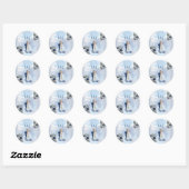 Trouwfavor sticker 'Iets Blauw's (Vel)