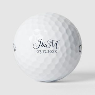 Trouwfavorieten voor Navy-huwelijken Initiaal van  Golfballen