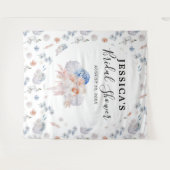 Trouwfeest achtergrond met bloemen Fotocabine Wandkleed (Voorkant (horizontaal))