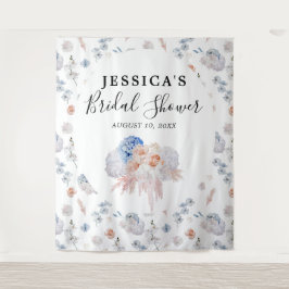 Trouwfeest achtergrond met bloemen Fotocabine Wandkleed