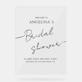 Trouwfeest Acrylic Naambord WELCOME Acryl Bord