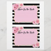 Trouwfeest Advieskaart met Roze Bloem (Voorkant)