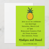 Trouwfeest Ananas Tropisch Kaart (Voorkant / Achterkant)