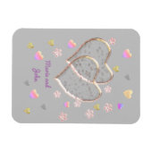 Trouwfeest Antiek, gepersonaliseerd Magneet (Horizontaal)