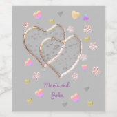 Trouwfeest Antiek, Persoonlijk Wijn Etiket (Enkel label)