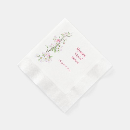 Trouwfeest Apple Blossom Persoonlijke Cocktail Servet (Hoek)