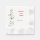 Trouwfeest Apple Blossom Persoonlijke Cocktail Servet (Voorkant)