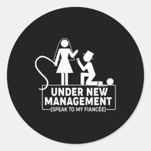 Trouwfeest Artikelen Voor De Bruidegom Onder Nieuw Ronde Sticker
