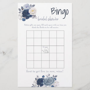 Trouwfeest Bingo-spelkaart Flyer