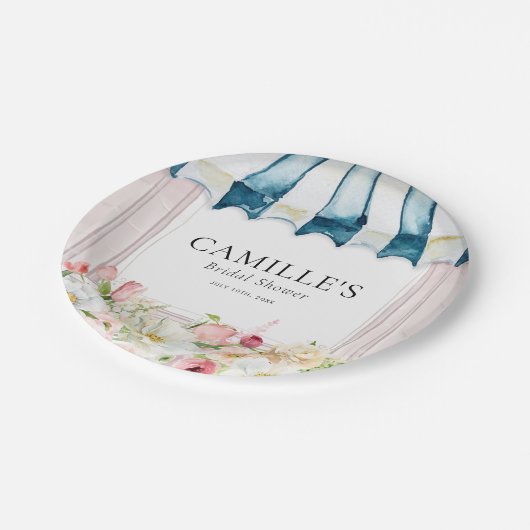 Trouwfeest Bloementuin Papieren Borden Papieren Bordje (Gekanteld)
