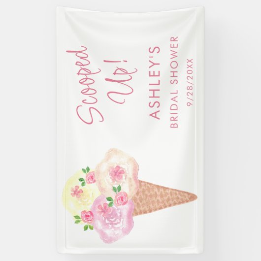 Trouwfeest Bloemstuk Spandoek (Verticaal)