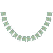 Trouwfeest Bord Mint Green en Faux Gold Foil Vlaggetjes (Alle)