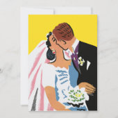 Trouwfeest, Bruid en Bruidegom Nieuwgetrouwden Zoe Aankondiging (Voorkant)