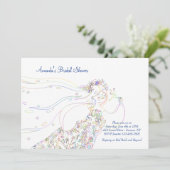 Trouwfeest Bruidsfeest Uitnodiging (Staand voorkant)