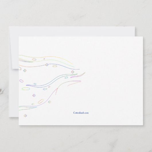 Trouwfeest Bruidsfeest Uitnodiging (Achterkant)