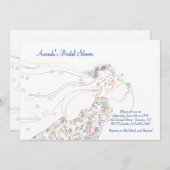 Trouwfeest Bruidsfeest Uitnodiging (Voorkant / Achterkant)