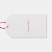 Trouwfeest Bruidsjurk Felicitaties Cadeaulabel (Achterkant Horizontaal)