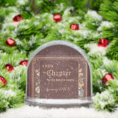 Trouwfeest Bruidsshower Oude Boek Nieuwe Hoofdstuk Sneeuwbol (Kerstmis)