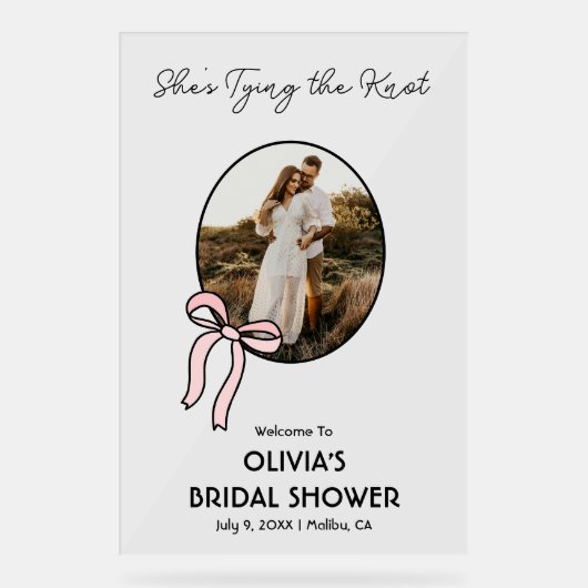 Trouwfeest Bruiloft Bruidsshower Welkom Bord Acryl (Voorkant)