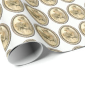 Trouwfeest & Bruiloft in Retro Stijl Elegante Brui Cadeaupapier (Rol Hoek)