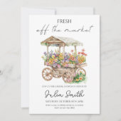 Trouwfeest Bruiloft - Rustieke Bloemen Kaart (Voorkant)