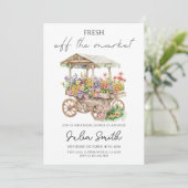 Trouwfeest Bruiloft - Rustieke Bloemen Kaart (Staand voorkant)