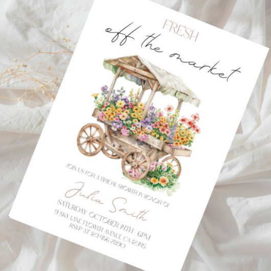 Trouwfeest Bruiloft - Rustieke Bloemen Kaart