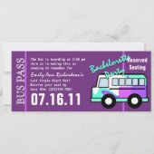 Trouwfeest Bus Pas Kaart (Voorkant)